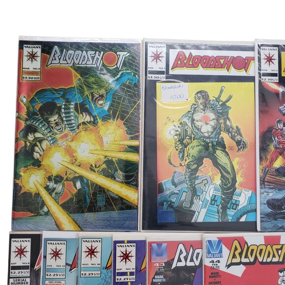 Bloodshot Comic Book Lot of 11 Issues Valiant Comics Vintage - Picture 5 of 6